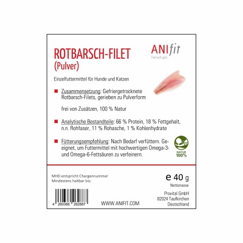 Cat Dog Accessories Snacks Supplements Red Purch Fillet Powder 40g 1 Piece -3- Anifit